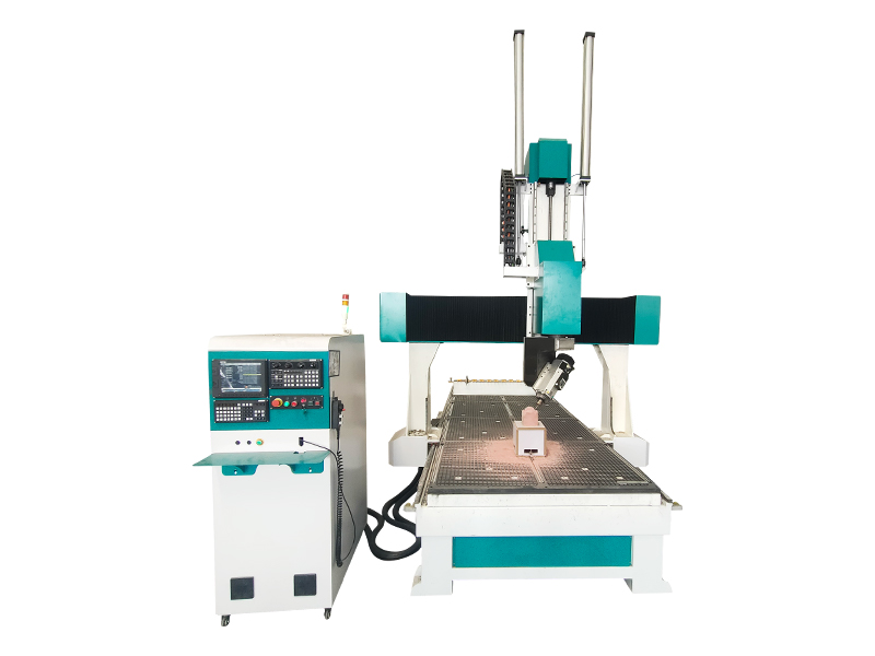 1325五軸聯動雕刻機龍門動白色配綠色 1325五軸聯動雕刻機龍門動白色配綠色